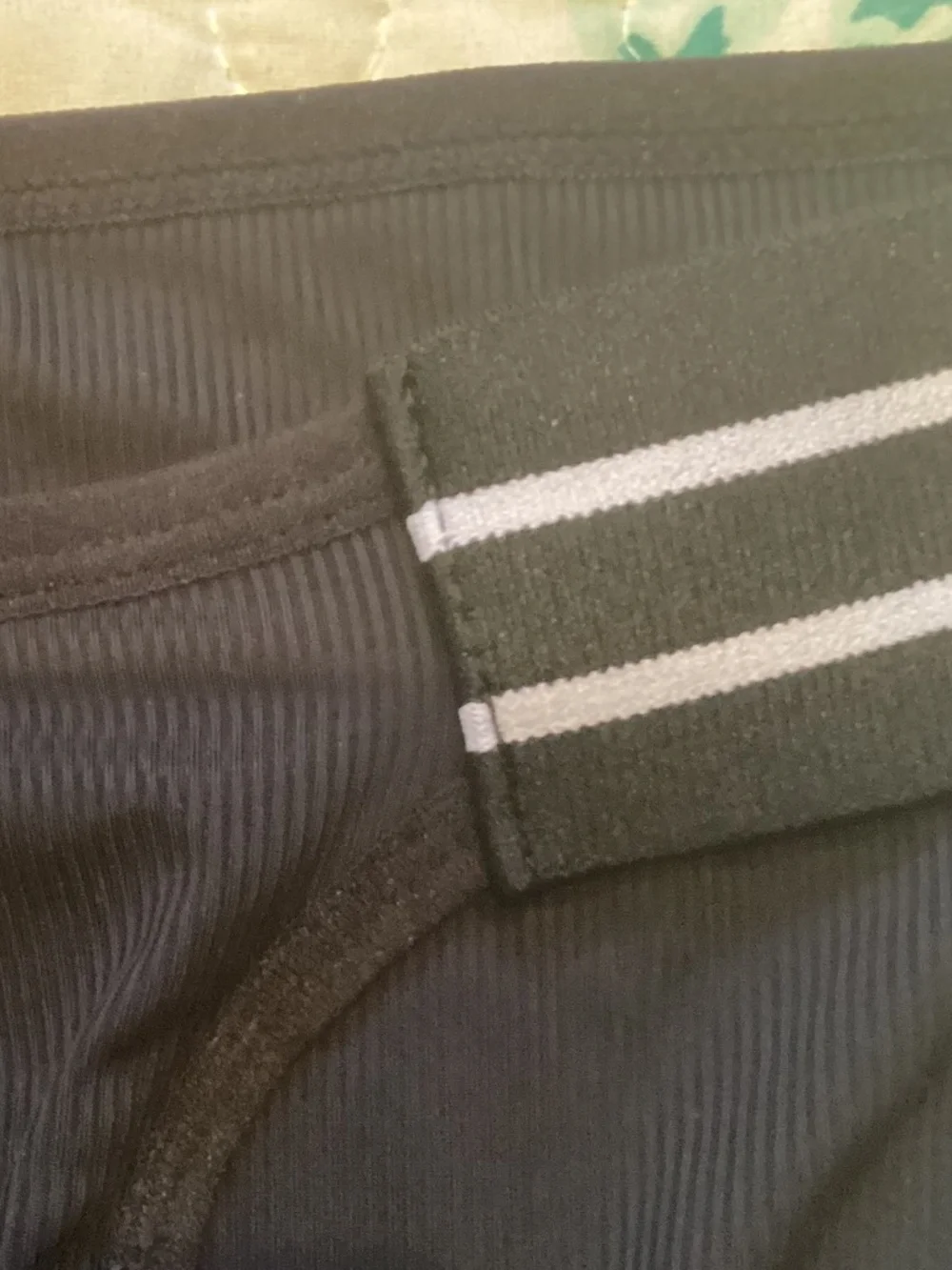 Sexy black ribbed brief, medium